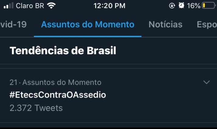 cheiademaniass's tweet photo. e vcs jurando q seria só mais um auê de adolescentes

@paulasouzasp
#EtecsContraOAssedio 
#EtecdeSaoMateus
#SPTV1 https://t.co/RMmjYpxiUy