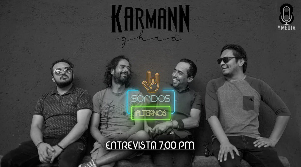 Hoy por la noche estaremos platicando con la banda de <a href="/SonidosMx/">Sonidos Alternos</a> no se le pierdan, 7pm

#FelizJueves #BuenJueves #Entrevista #rockindie #karmannghia