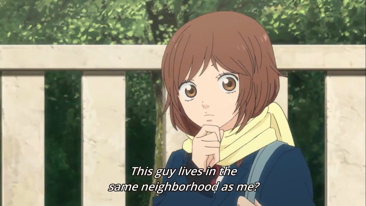 how come she never crossed paths with "the tanaka-kun impostor" if he lives on the same neighborhood as her