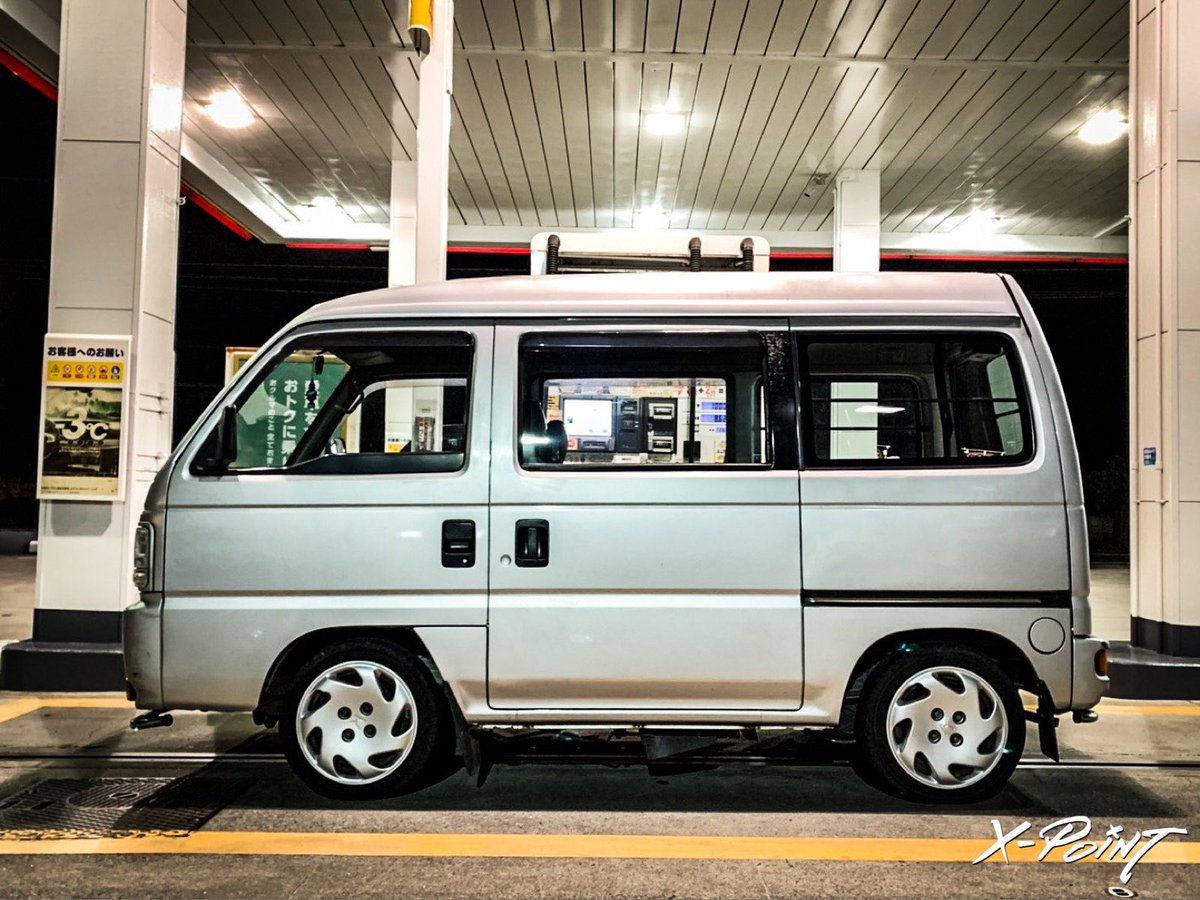 1台目 ストリートHH3型 2WD 12インチ純正スチールホイールに14インチ