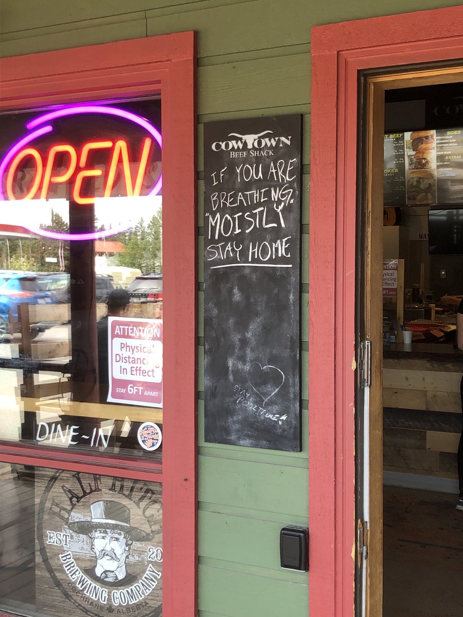 Bragg Creek Humour. Best smoked beef sandwich I have ever eaten. Great find!