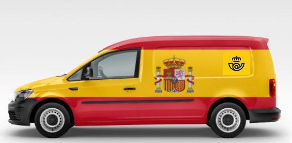 Solo espero que para el 12 de octubre, Correos se digne a pintar (o vinilar..)  sus vehículos así :

VIVA 🇪🇸