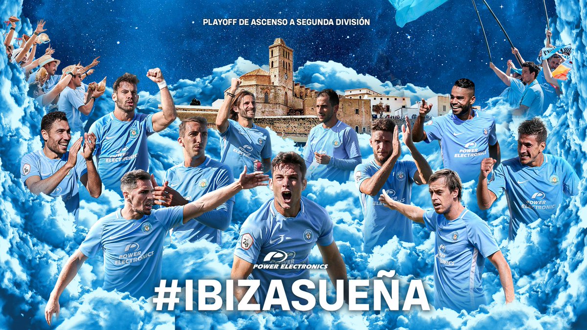 🔵 ＩＢＩＺＡ ＳＵＥÑＡ 🔵

Nuestro lema para el playoff  ⚽ 😄

¡Vamos, #IBIZA! 💙

#IbizaSueña #TodosSomosIbiza #ClimbingToTheTop 🧗‍♂️