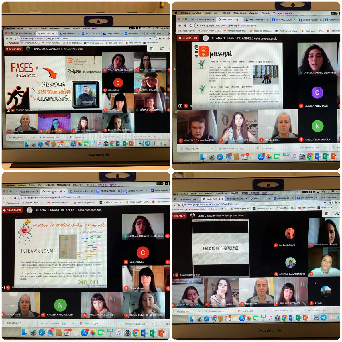 mmonica2025's tweet photo. Seguimos con una explosión de #metacognición y #emoción Feedbacks afectivos y muy honestos que son regalo xa el alma. Alumnos que superan con creces las expectativas!!!#PortfolioDeConfinamiento #OrgulloDeAlumnos https://t.co/vztFfoKPjk