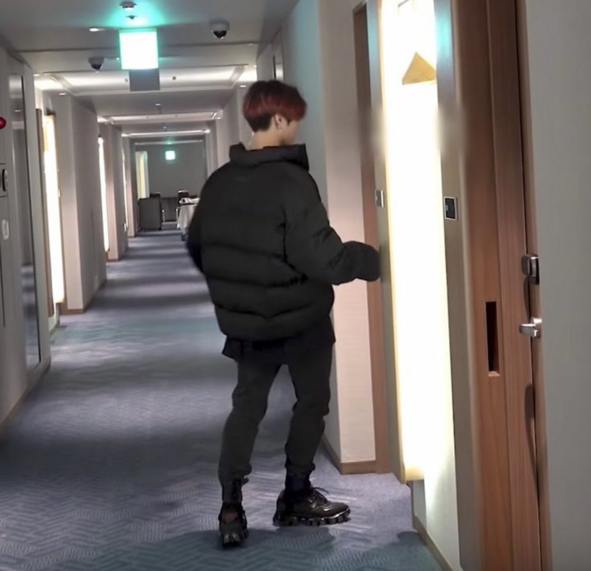 jungkook in oversized clothes ; a soft thread
