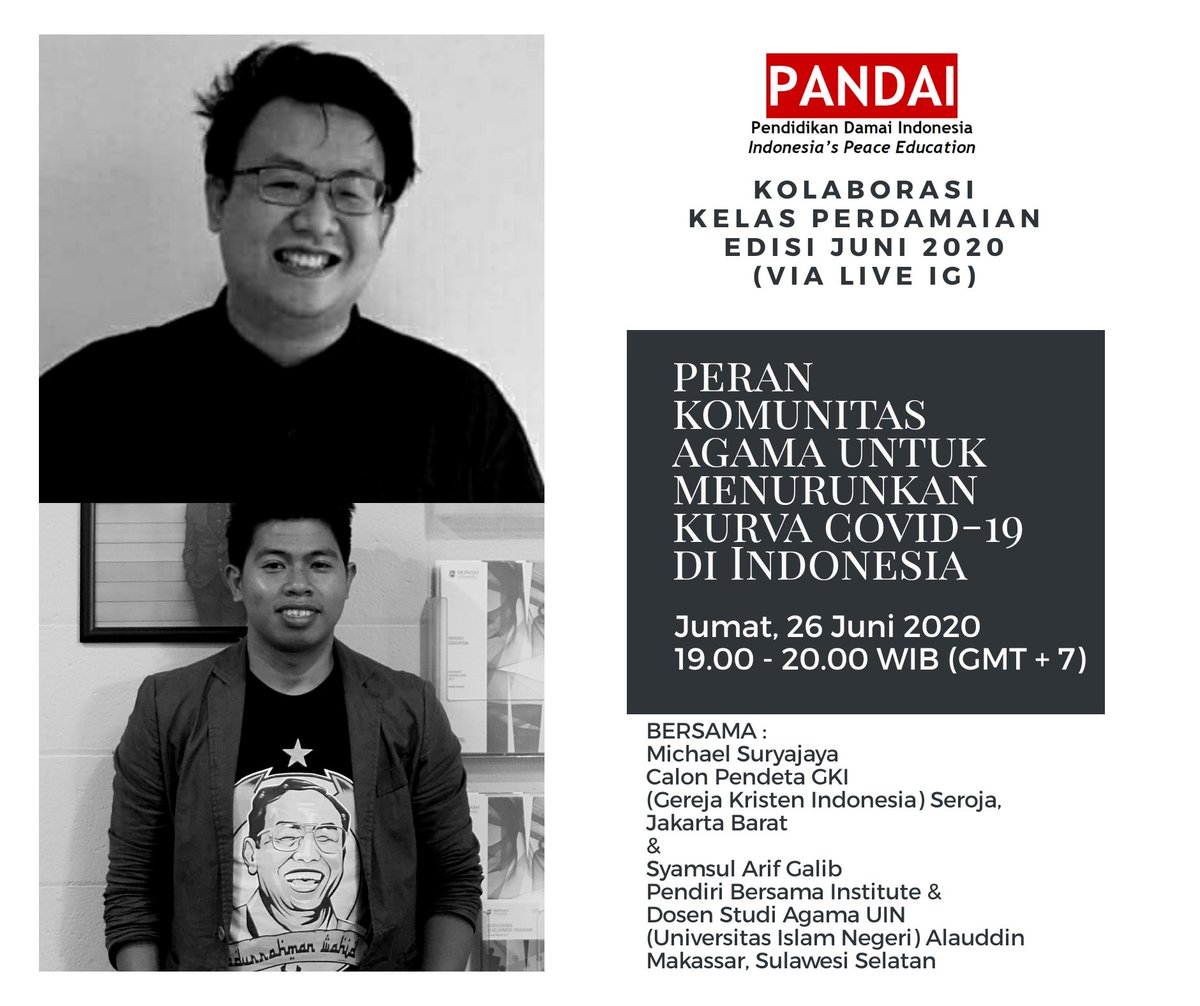 PandaiIndonesia's tweet photo. Sampai jumpa, Sahabat #PANDAI! ๐ฎ๐ฉ๐๐ฎ๐ฉ
__
#PANDAIIndonesia #pendidikanperdamaian #pendidikandamai #PendidikanDamaiIndonesia #peaceeducation #peace #damai #perdamaian #kelasdaring #kelasonline #onlineclass #peaceclass #onlinepeaceclass #gratis #free https://t.co/tsCt9ysvCs