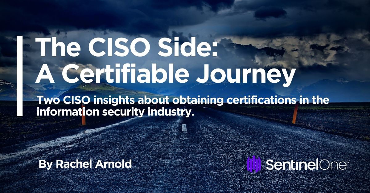 SentinelOne's tweet photo. ๐ก Two CISO insights about obtaining certifications in the information security industry: with Jonathan Kimmitt, and Pedro A. Serrano - a guest post by @CS_Minion
https://t.co/5tDrNiVQwM
#iinfosec #cybersecurity #cios #security #ciso https://t.co/KfWZMbgkOI
