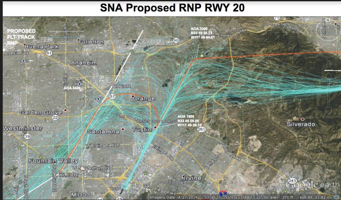FaaFraud's tweet photo. @JohnWayneAir More facts, in 2016 All incoming aircraft was shifted from the @FAANews metroplex paths, predominantly over white communities in #Northtustin to minority communities in #Anaheim #freedfraud.  Another fact the name sake of the airport #Johnwayne said "I believe in white supremacy" https://t.co/yvGajvJcL9