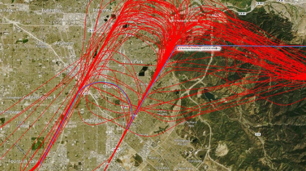FaaFraud's tweet photo. @JohnWayneAir More facts, in 2016 All incoming aircraft was shifted from the @FAANews metroplex paths, predominantly over white communities in #Northtustin to minority communities in #Anaheim #freedfraud.  Another fact the name sake of the airport #Johnwayne said "I believe in white supremacy" https://t.co/yvGajvJcL9