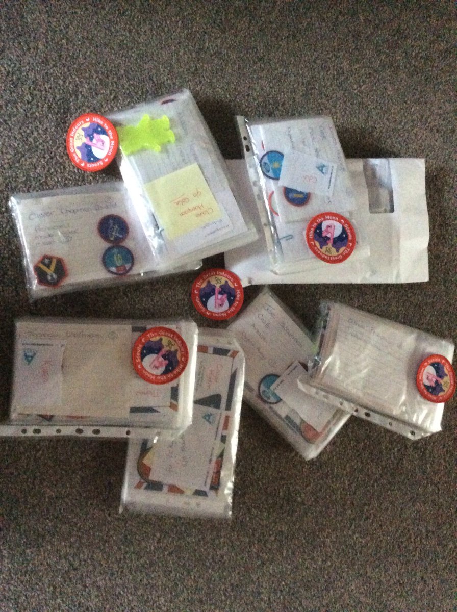 1stHelsby's tweet photo. More parcels of badges ready for our "delivery team" to deliver on their daily walks - activity badges, challenge badges and our monthly challenge fun badges too.
#HomeScouting https://t.co/MSiE8Nj3wb