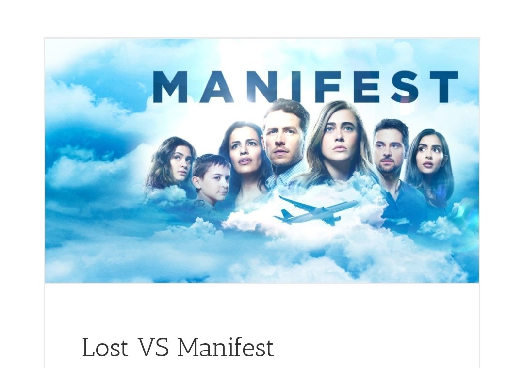 aseriesaday's tweet photo. Have you watched #Manifest ???
Did you prefer #Lost or @NBCManifest ?!? Any similarities?!

Read our #Article370 below:
 https://t.co/5XbwBor2ND https://t.co/e6C9wudYbu