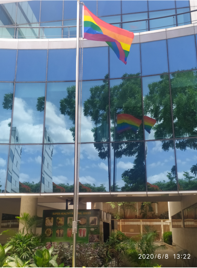 CitrixCareers's tweet photo. While our offices remain closed for most employees, the #Pride flag 🏳️‍🌈 raised at our office in Bangalore, India is a symbol that even in these trying times, Citrix supports our LGBTQ+ employees. 

You belong at Citrix. ❤️💛💚💙💜
View our jobs: https://t.co/eUuD8alyKZ
#PrideMonth https://t.co/dtPSFv1bQb