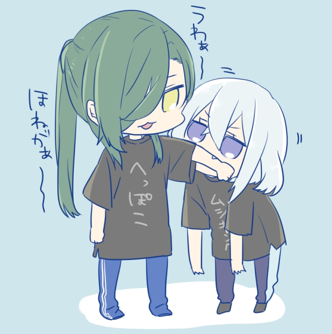 刀剣乱舞 野生の骨喰と襲われる青江 胡麻 司のイラスト