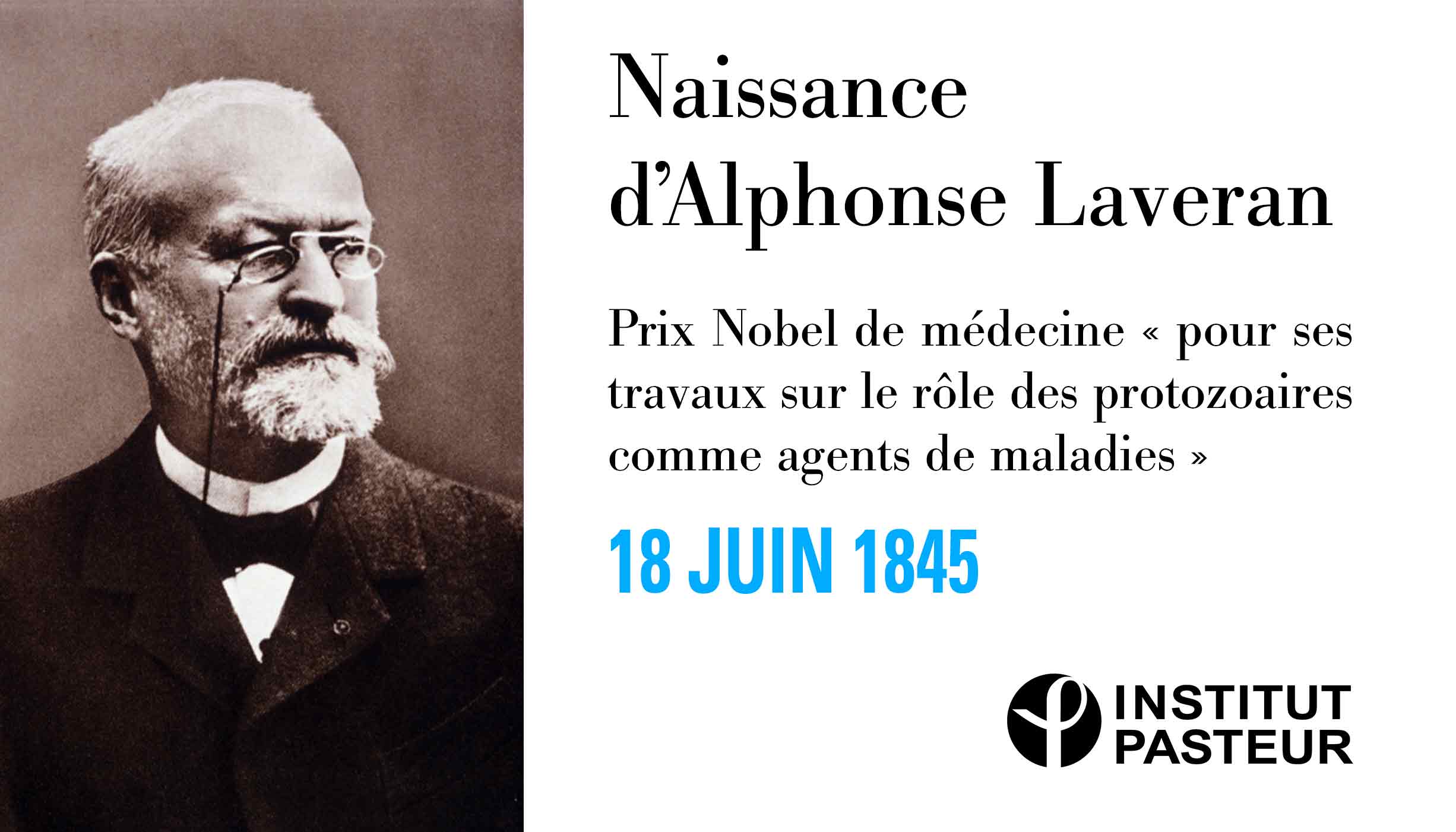 INSTITUT PASTEUR on Twitter: "Premier prix Nobel français de médecine en 1907 « pour ses travaux sur le rôle des protozoaires comme agents de maladies », Alphonse Laveran découvre en 1900 le