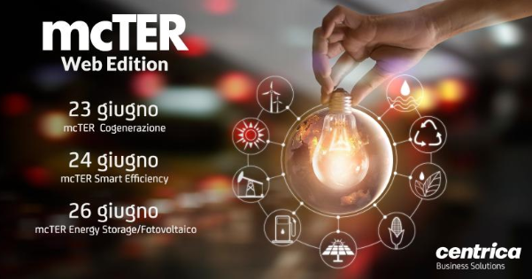 CentricaSoln_IT's tweet photo. A #mcTER Web Edition presenteremo le nostre novità in campo di energia distribuita ed efficienza energetica e racconteremo il successo di aziende clienti che hanno ridotto i propri costi e ridotto le proprie emissioni di #CO2 https://t.co/CrTYdDSyxS https://t.co/5BfUkkRa3T