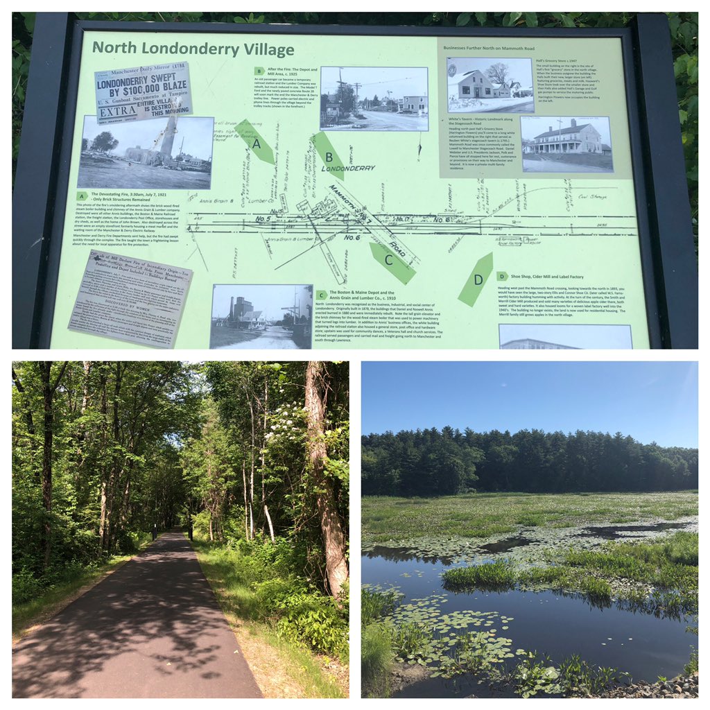 Amazing part of the trail... first time on the expansion by the airport. Thank you  <a href="/Trailways_NH/">LondonderryTrails</a> for making this a beautiful place to walk in L’Town🍎.