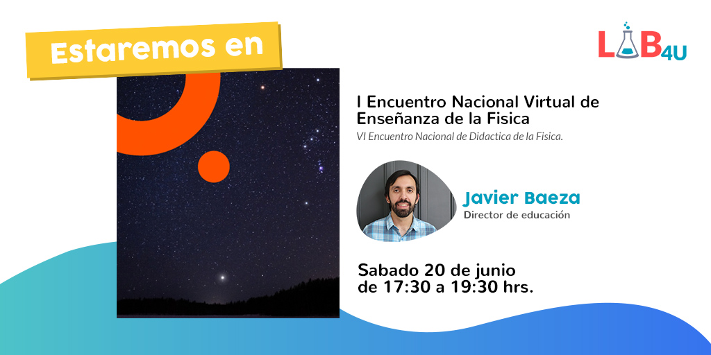 Lab_4U's tweet photo. Si te apasiona la enseñanza de la física asiste al 1º Encuentro Nacional Virtual de Enseñanza de la Física de la @Ucen y al taller que impartirá el Profesor Baeza este sábado 20. Inscríbete GRATIS 📩👉 encuentrovirtualdefisica2020@ucentral.cl
#UNCEN #stem #Lab4U #Lab4Physics https://t.co/oSQn2nS7Bz
