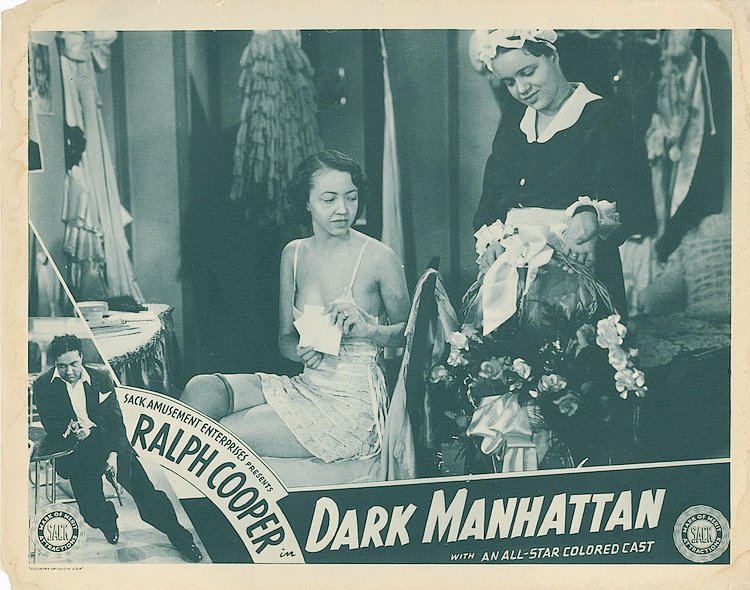 Credited as Hollywood's 1st All-Black gangster film aimed @ Black audiences (not to exclude  #OscarMicheaux's HARLEM AFTER MIDNIGHT (1934) + in a modern setting, DARK MANHATTAN (1937), starring  #RalphCooper, who also played multi role as (uncredited) Dir | Producer | Screenwriter.