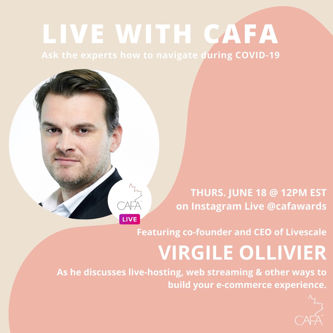 CAFA (@cafawards) on Twitter photo Tune in now on CAFA’s Instagram! Important chat about digital and e-comm with <a href="/livescaletv/">livescaletv</a> Tune in now on CAFA’s Instagram! Important chat about digital and e-comm with <a href="/livescaletv/">livescaletv</a>