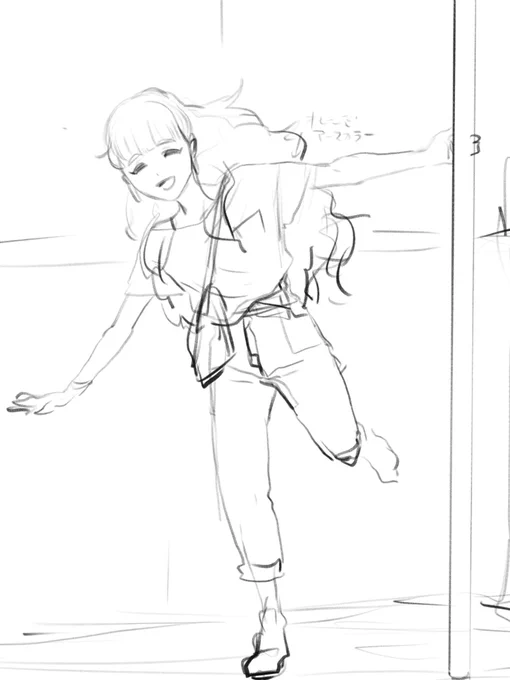 奈緒さんのポーズを考え中。 