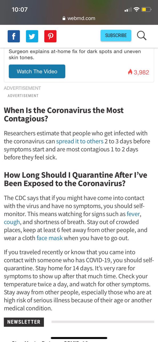 he continued to make inaccurate statements about how they could not have spread it when he literally can not know for sure especially because researches have estimated that it can be spread to others 2 to 3 days before symptoms start