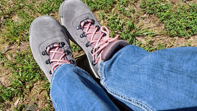 My new hiking boots for my weekend backpacking trip next weekend. Before they stomp for hours and hours<a href="/tag/adventure"class="tags"><span>#adventure</span></a>