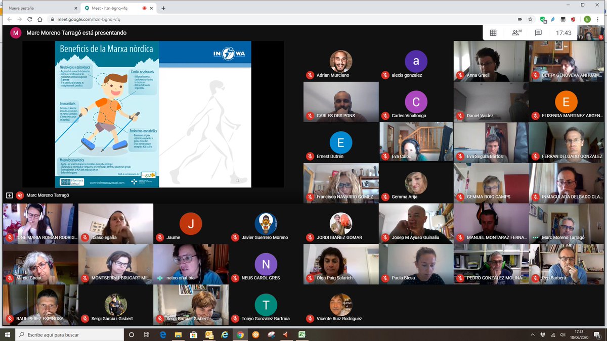 cebllob's tweet photo. Avui a la càpsula formativa de marxa nòrdica comprovem que la marxa nòrdica ens dóna molt de joc! Activitat física per a tothom, salut, natura, circuit urbà, competició i molt més! Gràcies @AENWCatalunya https://t.co/TKszvxNzcF