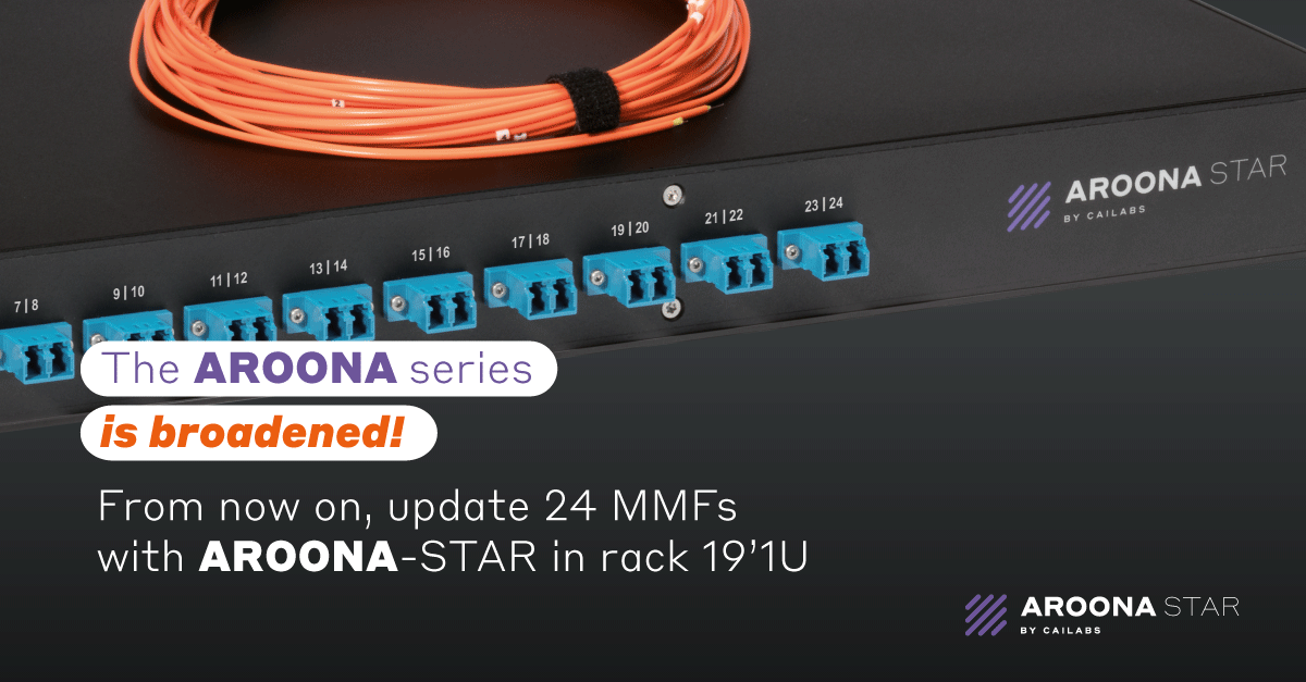 CAILabs's tweet photo. AROONA-STAR by @CAILabs can upgrade large networks without overburdening existing network cabinets. To find out more about the new AROONA-STAR 24: https://t.co/kVVY26oIuQ
#AROONA #increasebandwidth #MMF #LAN #networkinfrastructure #recabling https://t.co/A4qF9QyqiQ