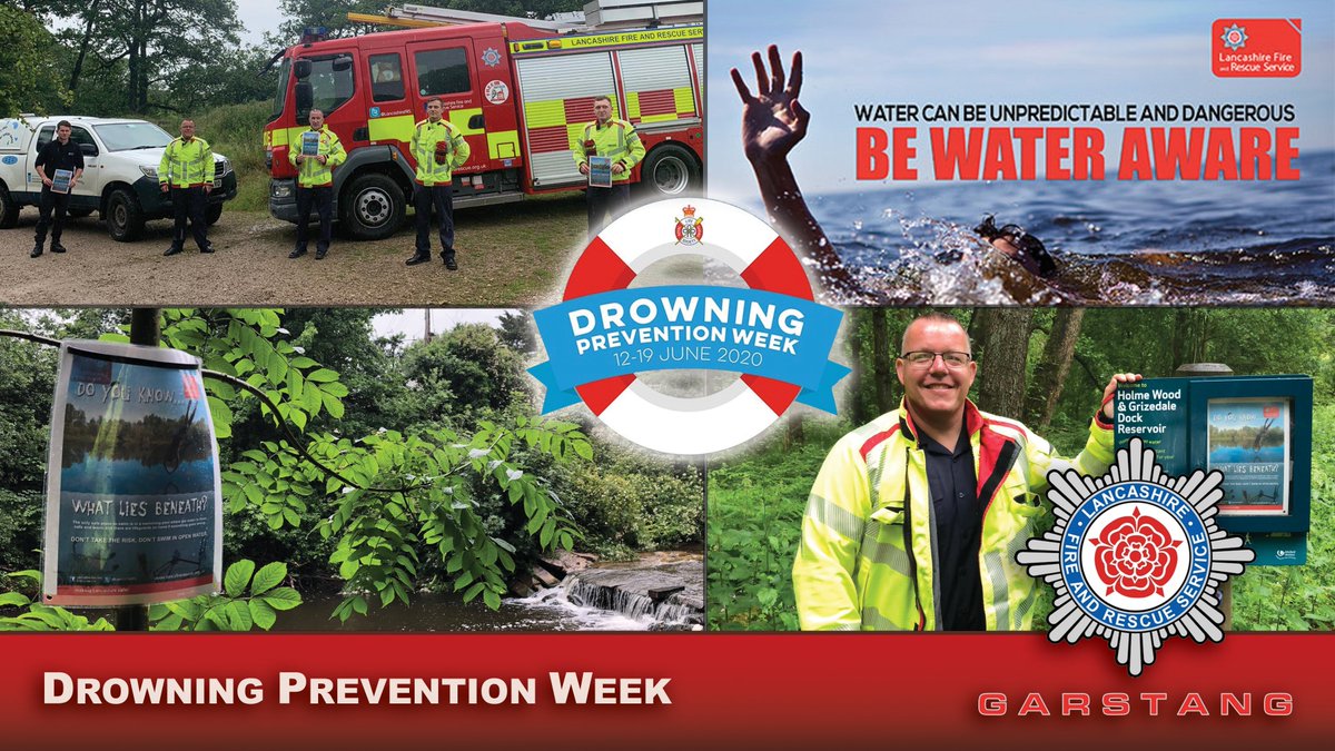 We've been out at local reservoirs and rivers today supporting <a href="/RLSSUK/">Royal Life Saving Society UK - RLSS UK</a> #DrowningPreventionWeek.

We teamed up with United Utilities Catchment Controller Matt (also an On-Call Firefighter) to put up posters highlighting some of the risks associated with open water.

#BeWaterAware