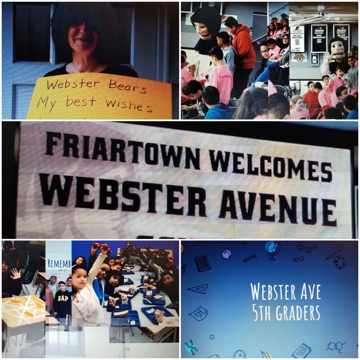 Webster spent the morning celebrating our fifth graders as they move onto middle school with a slide show, video messages from teachers, and a talent show which included dancing, gymnastics,  singing,  magic tricks, comedy,  fitness demonstrations, and a piano performance! Proud!
