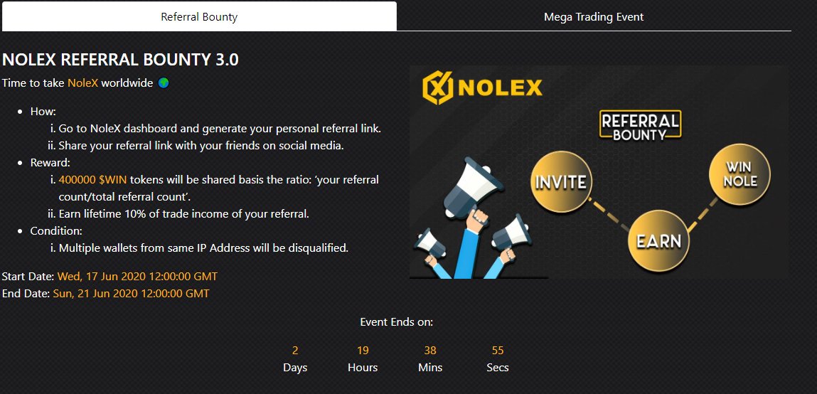 CryptoSmall's tweet photo. Giveaway time! 1000 TRX split between 2 people that use my referral link! 

@NoleXchange has a competition to win some $WIN !!! 

To Enter:
☑️Follow 
@CryptoSmall

☑️Retweet, Tag 3 Friends

☑️ Use my ref. link https://t.co/jyYAue13bg

Giveaway ends on 6/25! https://t.co/Kb189bXjsL