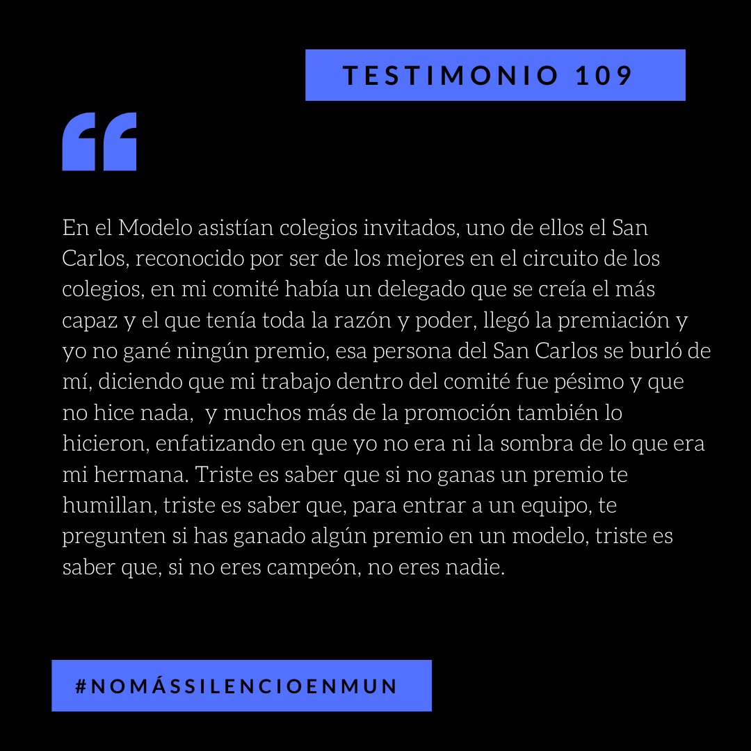 Mybiasforsure's tweet image. Testimonio #109 

#NoMásSilencioEnMUN