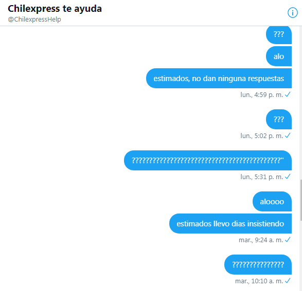 johan_araneda's tweet photo. @ChilexpressHelp @Chilexpress estimados llevo días y días buscando respuestas y nada https://t.co/ySLK6twcT9