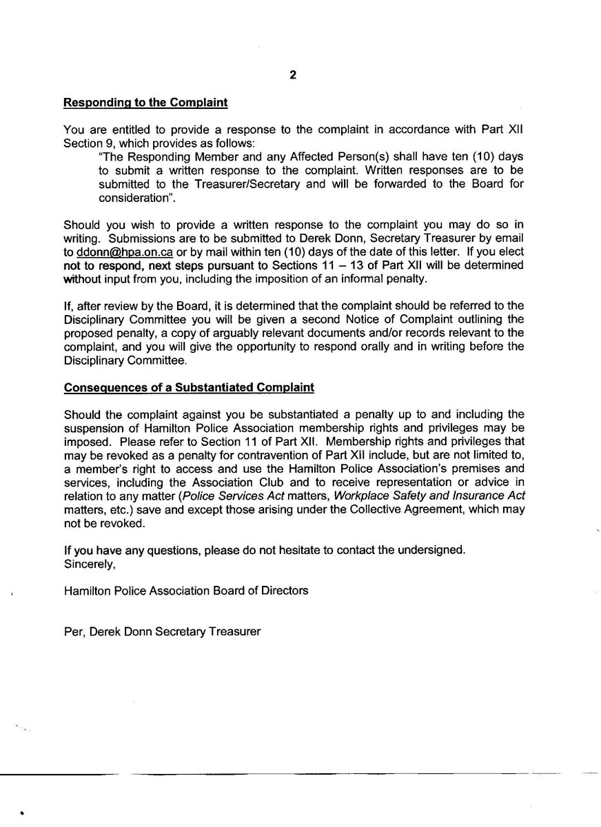 And here it is from the Treasury Secretary, Derek Donn. Getting kicked from my own Union/ Association for  #whistleblowing the wrongdoing of others. Until you change this, nothing changes. This is why good cops don't come forward! #blm  #blacklivesmatter  