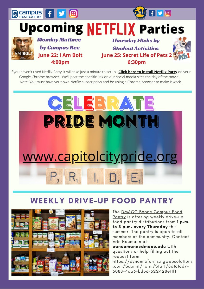 DMACCSACAnkeny's tweet photo. We are back with the #BearEssentials Newsletter from #DMACCStudentLife! Lots of info, resources and events! check it out at https://t.co/vzyCzSVxYX for a full version with links
#getinvolved #stayinformed #studentactivites #campusrec #studentlife https://t.co/mnGlNMkRj9