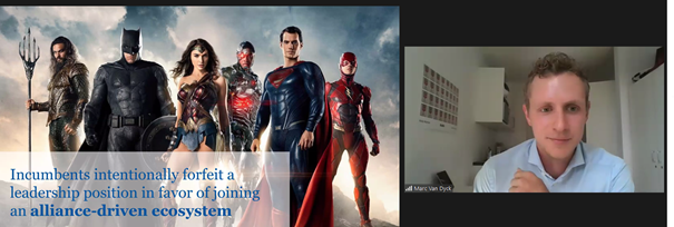 Presented today our work on Platform leadership as part of the <a href="/rwth_iop/">InternetofProduction</a> at the Research Policy Special Issue conference with @masscustom showing how incumbent firms can use control points to position themselves in an emerging ecosystem