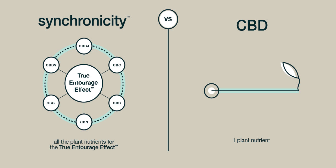 One is different than Oneness. CBD is just one nutrient from the hemp plant. We use all the nutrients including CBD because they work together to give your body #wellnessthroughoneness. 
Learn about the difference here: bit.ly/2Cda0mx