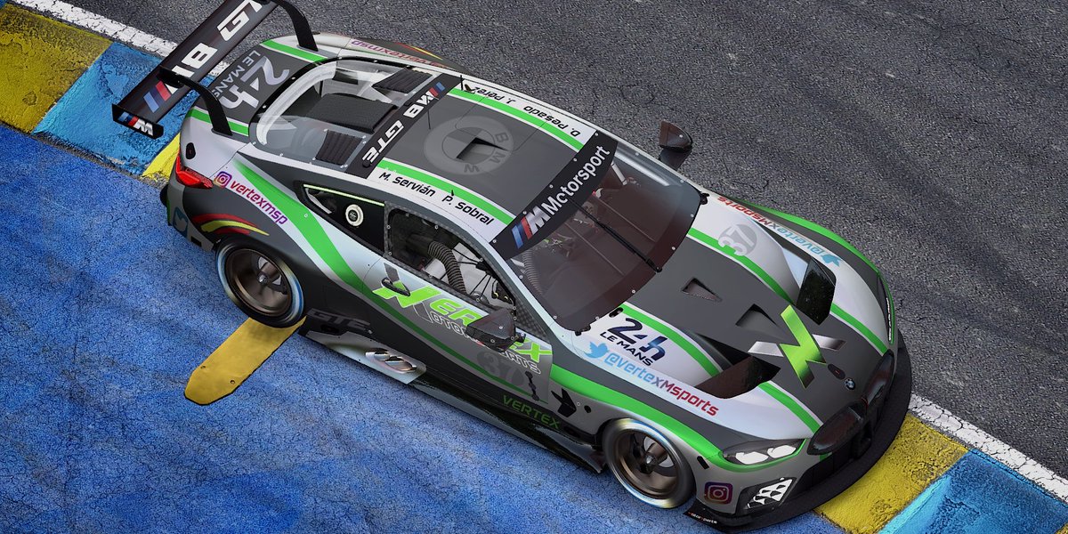 Este precioso M8 será el tercer coche que nos representará en las 24H Le Mans de <a href="/iRacing_es/">iRacing.es</a> pilotado por <a href="/DPesadoG/">Diego Pesado</a> <a href="/Javier_PerezD/">Javier Pérez</a> @mikaserma y <a href="/PeterSopral/">Pedro Sobral</a>. A pasarlo bien chicos!!!