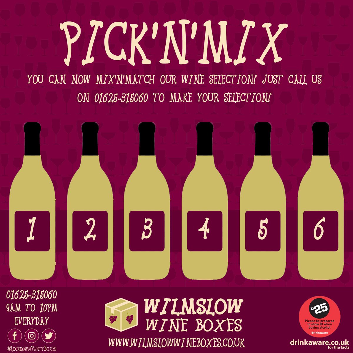 WilmslowWine's tweet photo. Did you know, you are now able to "Pick'n'Mix" 6 of our wines &amp; Prosecco online at https://t.co/Eek9OQcj9o - still with #FreeDelivery!

#Wilmslow #AlderleyEdge #Prestbury #Cheshire #Manchester #Hale #Altrincham #Stockport #Warrington #Wine #Prosecco #Gin #Beer #Cider https://t.co/xNN0u5FRVI