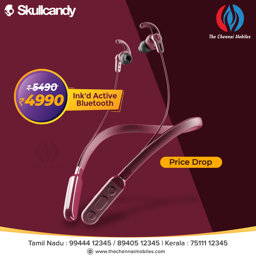 ChennaiMobiles_'s tweet photo. Listen to lively music #skullCandy. With a built-in microphone and wireless technology. Choose from the different styles available that best suits you.
Visit Our Website: https://t.co/t4b0AQSk7R
#InkdActive #indywireless #jibplus #bluetooth #wireless #earphone #earbuds #Music https://t.co/txb85al8Gx