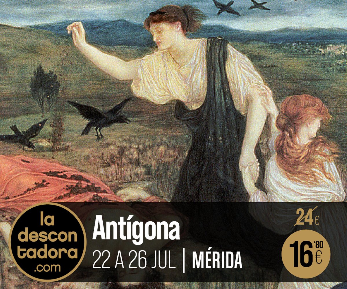 Estamos de vuelta❗️❗️
Después de tantas semanas sin poder compartir y disfrutar con todos vosotros, ya os podemos anunciar los primeros eventos

66 FESTIVAL DE TEATRO CLÁSICO DE MÉRIDA 🚩bit.ly/2YTrI79

✅Antígona 📆Del 22 al 26 de julio

#teatro #Merida66 #entradas