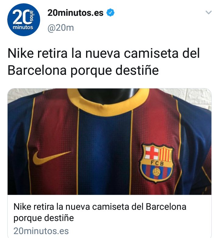 Nike retira la nueva camiseta del Barcelona porque destiñe