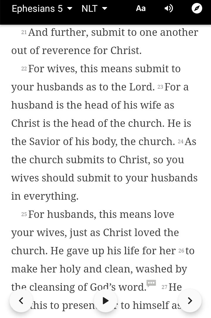 Ephesians 5 from verse 20 is an example. People have read this and thought the Church is the Bride.This Passage is simply a comparison of ouroneness with Christ. The verses i highlighted says That We are His body! That's the mystery paul was showing us