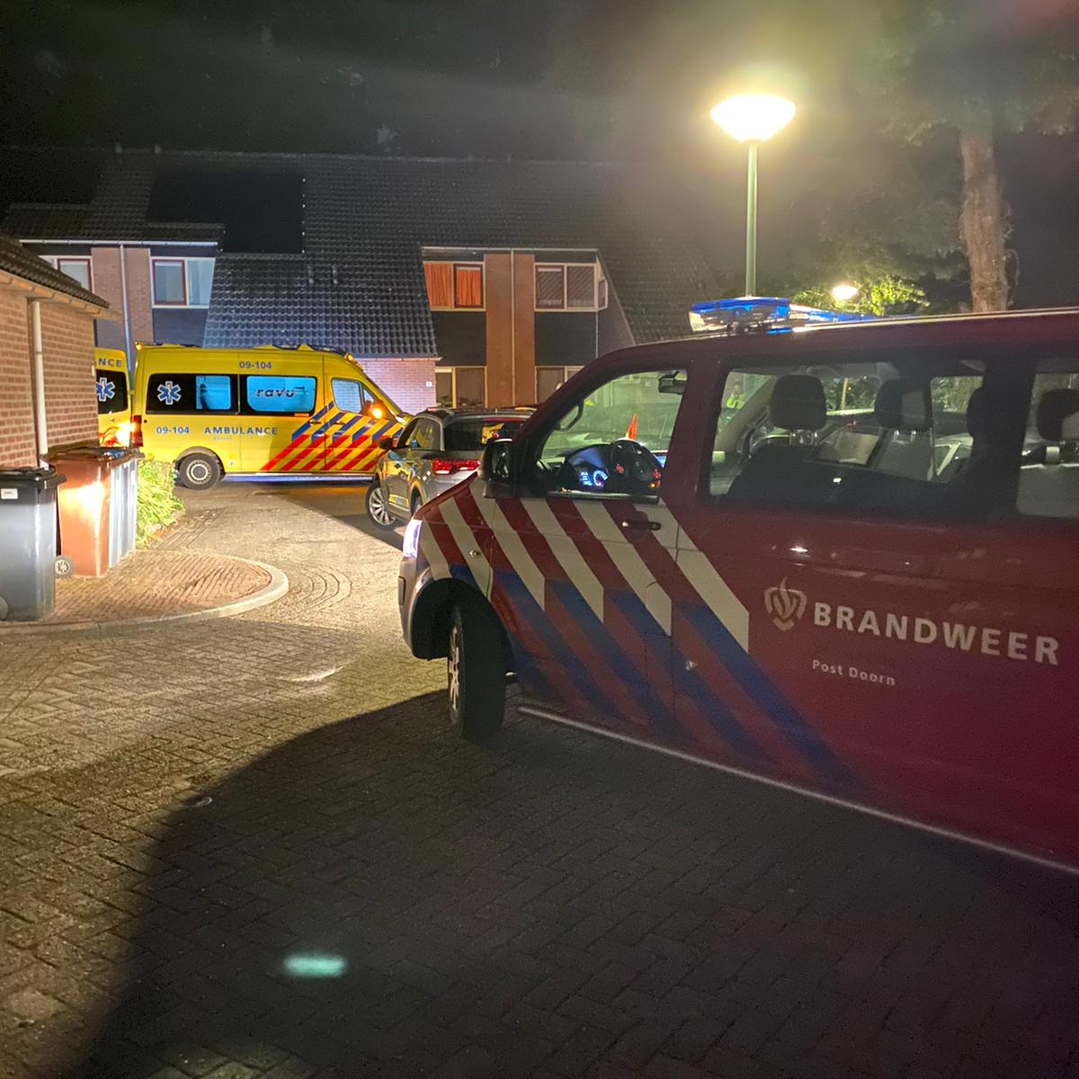 Melding brandweer Korenbloem Doorn inzake reanimatie