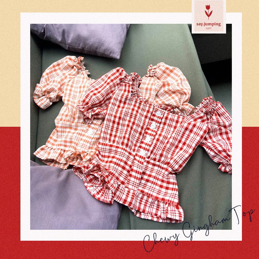sayjumping's tweet photo. 🌷 Chewy Gingham Top (175.-)
งานแขนตุ๊กตาน่ารักๆมาแล้วค่า ลายสก๊อตสุดฮิตแต่งกระดุมสีขาว คอเหลี่ยม สม็อคด้านหลังนะคะตัวนี้ ชายระบายกำลังน่ารักเลย มี 2 สีนะคะรุ่นนี้🐏🌵

Size : อกถึง 36 นิ้ว
Colour : Red / Orange

สอบถามสั่งซื้อทาง dm / line หรือกดลิ้งที่หน้าไบโอได้เลย🪂 https://t.co/eOO6M584eG