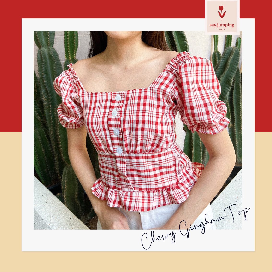 sayjumping's tweet photo. 🌷 Chewy Gingham Top (175.-)
งานแขนตุ๊กตาน่ารักๆมาแล้วค่า ลายสก๊อตสุดฮิตแต่งกระดุมสีขาว คอเหลี่ยม สม็อคด้านหลังนะคะตัวนี้ ชายระบายกำลังน่ารักเลย มี 2 สีนะคะรุ่นนี้🐏🌵

Size : อกถึง 36 นิ้ว
Colour : Red / Orange

สอบถามสั่งซื้อทาง dm / line หรือกดลิ้งที่หน้าไบโอได้เลย🪂 https://t.co/eOO6M584eG