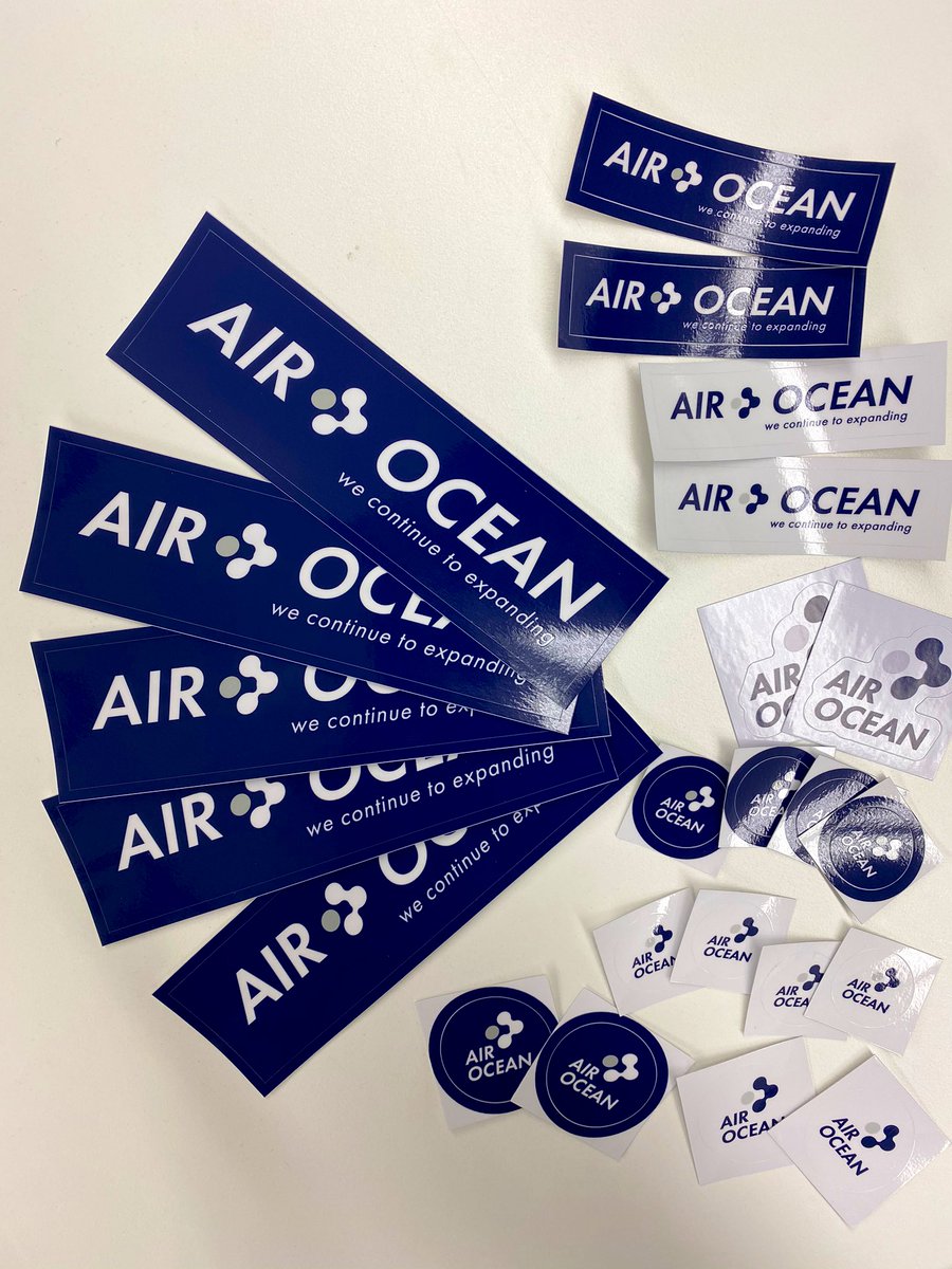 airocean_jp's tweet photo. AIROCEANステッカー完成しました!!
機体やケースに貼るとかっこいいですね😎
#airocean #水中ドローン #エアオーシャン #ROV #ステッカー #chasingm2 #fifishv6s #bwspacepro https://t.co/xQtiermwYY