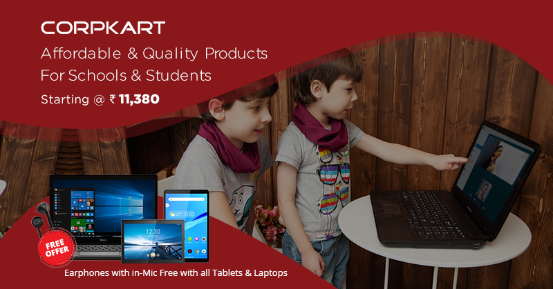 corpkart's tweet photo. Just sit back and check our product list. https://t.co/UDM5cs4yax
Stress shouldn't be a part of your purchase. A highly curated list of Best Quality &amp; Affordable Products For Schools &amp; Students is all you need. 

#eLearning #Schools #Corpkart #Laptops #Notebooks #students https://t.co/yqPN1VZVyk