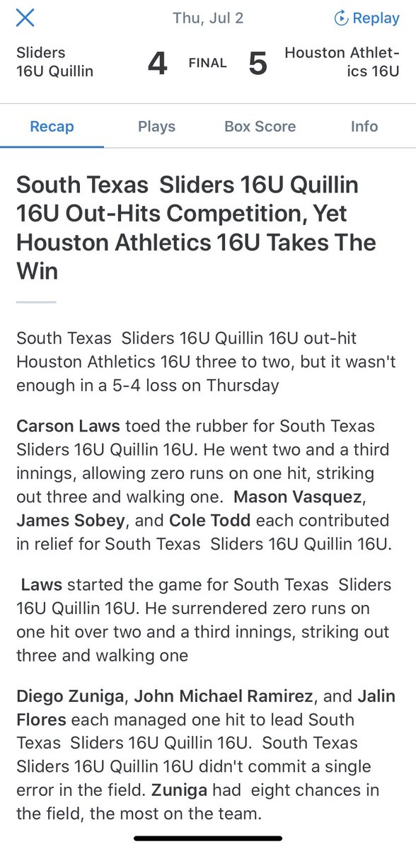 melznga's tweet image. Tough loss but there’s more baseball boys! #baseballbusiness #lagiradediego @stsliders @SharyBaseball