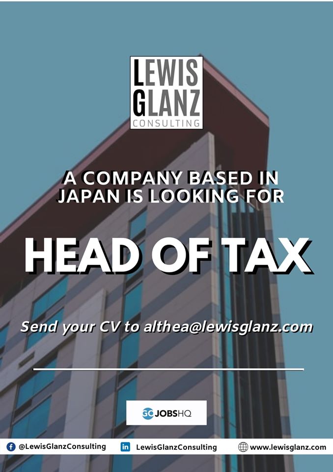 LPJapan's tweet photo. Location: Tokyo
- Background in Cosmetic/Consumer Goods Industry (preferred)
- Strong knowledge in Japanese tax processes
- Japanese Native with Business level English
- If non-Japanese, JLPT N1 (required)

Send your Japanese and English CVs or referrals to althea@lewisglanz.com https://t.co/GxHB9Laoh2